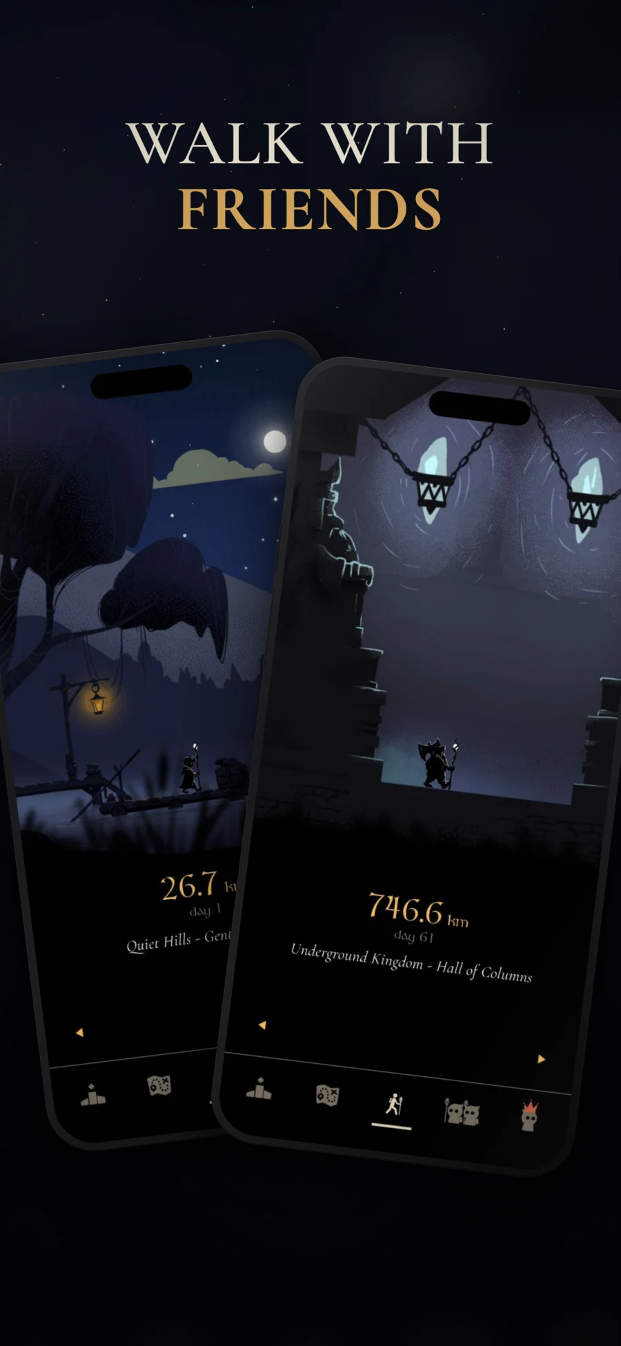 MistyWay App Store preview featuring two fantasy journeys