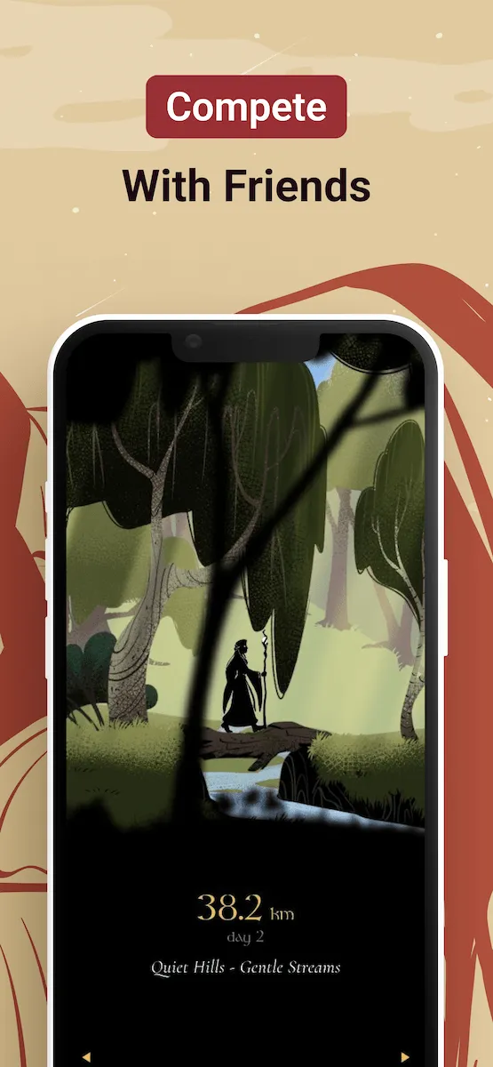 MistyWay fantasy world after syncing steps